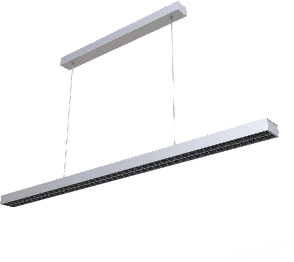 Pakabinamas šviestuvas 60W LED pakabinamas linijinis šviestuvas V-TAC, sidabrinis, dimeriuojamas, 4000K (natūraliai balta), SAMSUNG LED chip
