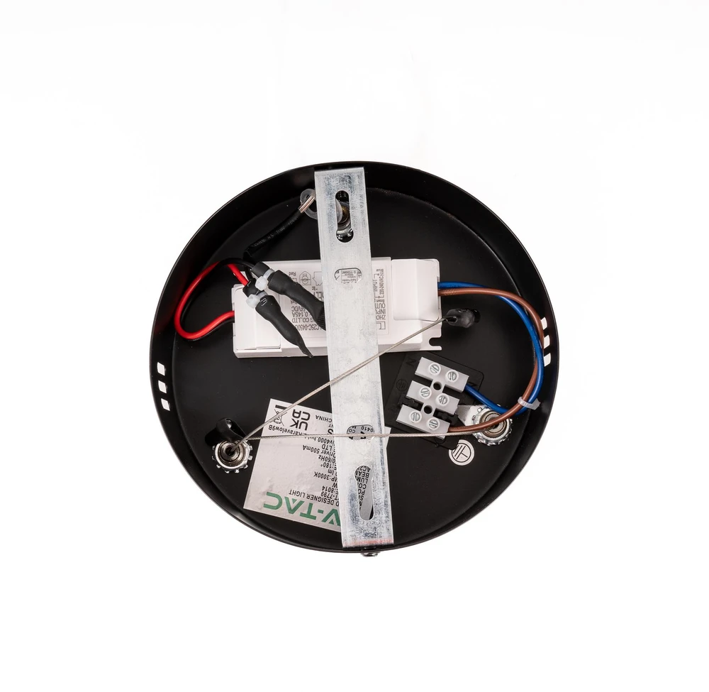 V-tac 18W LED pakabinamas šviestuvas, juodas, 3000K