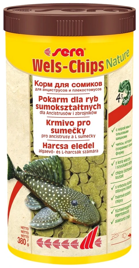 Pašaras dugninėms žuvims SERA Catfish Chips Nature 1000 ml