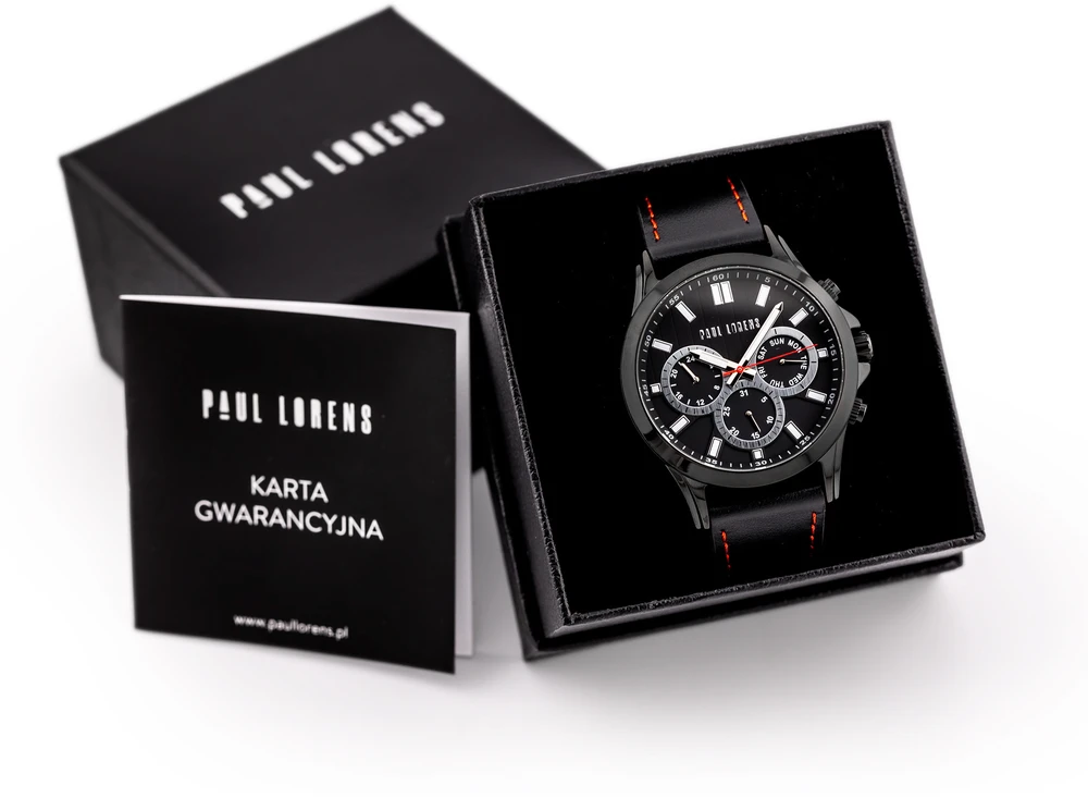 PAUL LORENS MALE WATCH - PL8071A2-1A3 (zg373a) + BOX