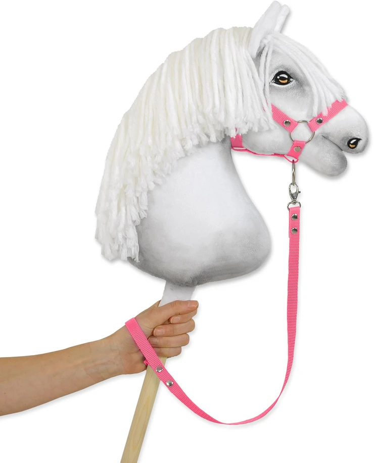 Super Hobby Horse Pavadėlis hobi arkliukui – rožinis dirželis