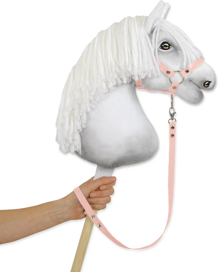 Super Hobby Horse Pavadėlis hobi arkliukui, rožinis dirželis