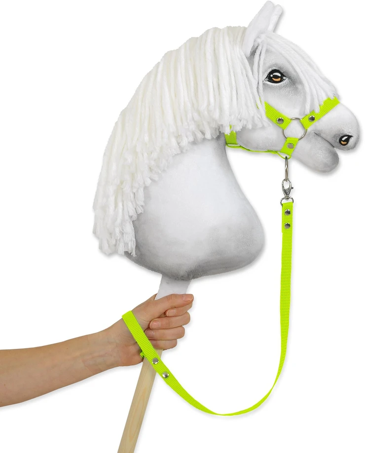 Super Hobby Horse Hobbyhorse pavadėlis iš juostinio diržo – neoninis žalias