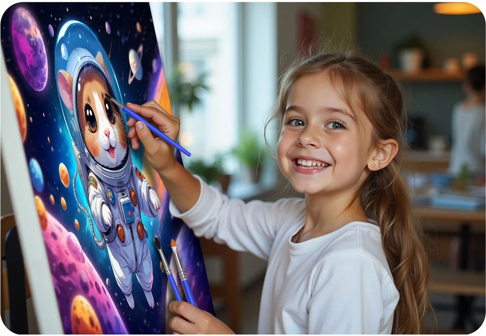 Paveikslas tapybai pagal skaičius 40x50 cm Massido Astronauta