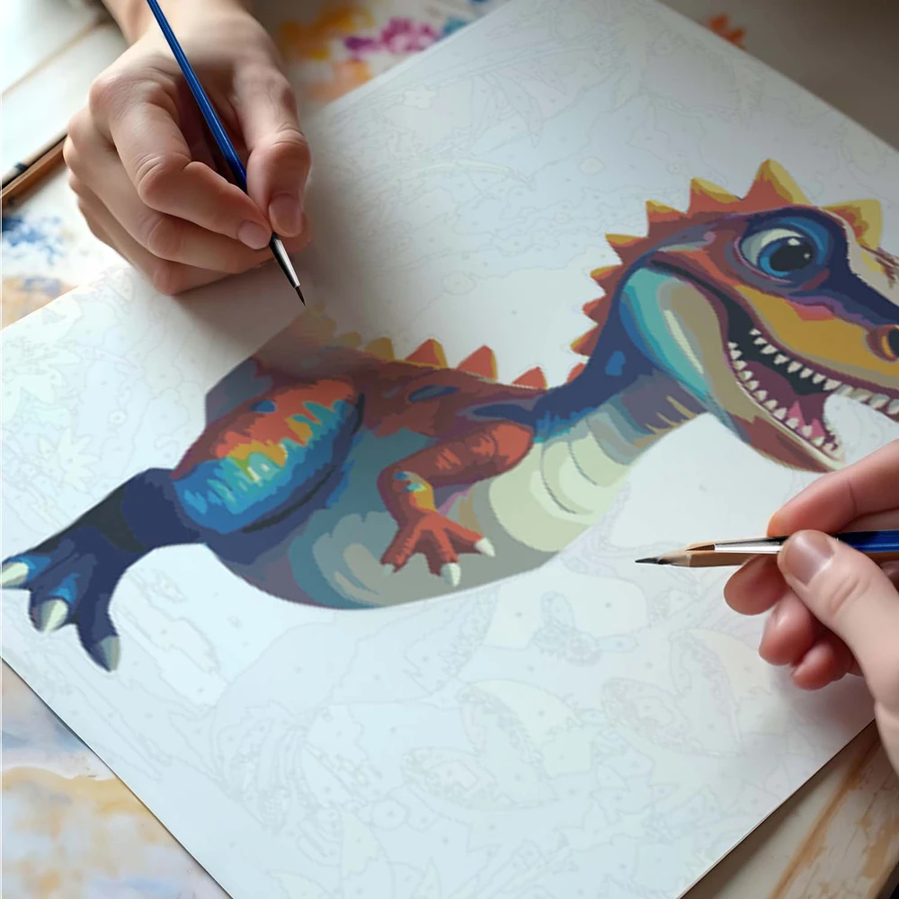 Paveikslas tapymui pagal skaičius 40x50 cm „Massido Dino“
