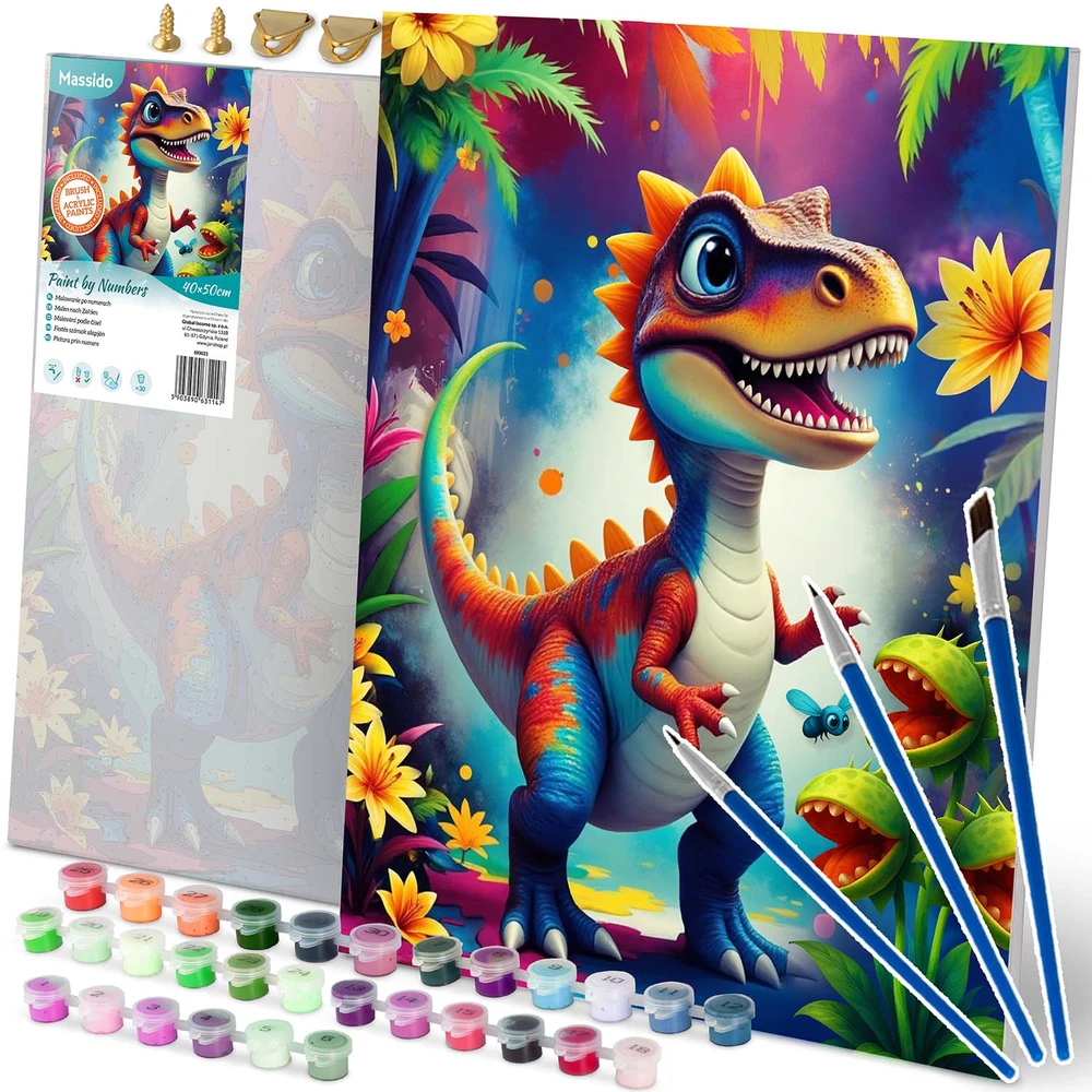 Paveikslas tapymui pagal skaičius 40x50 cm „Massido Dino“