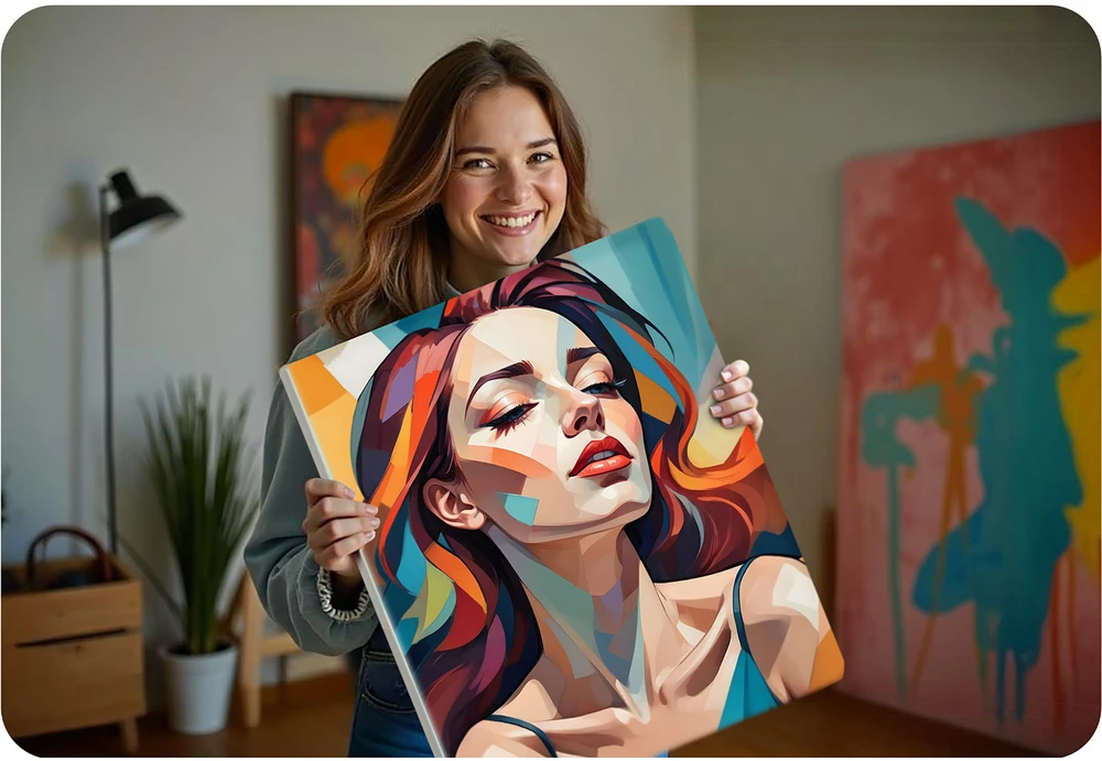 Paveikslas tapymui pagal skaičius 40x50 cm „Massido“ moters portretas