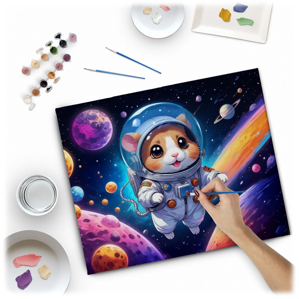 Paveikslas tapybai pagal skaičius 40x50 cm Massido Astronauta