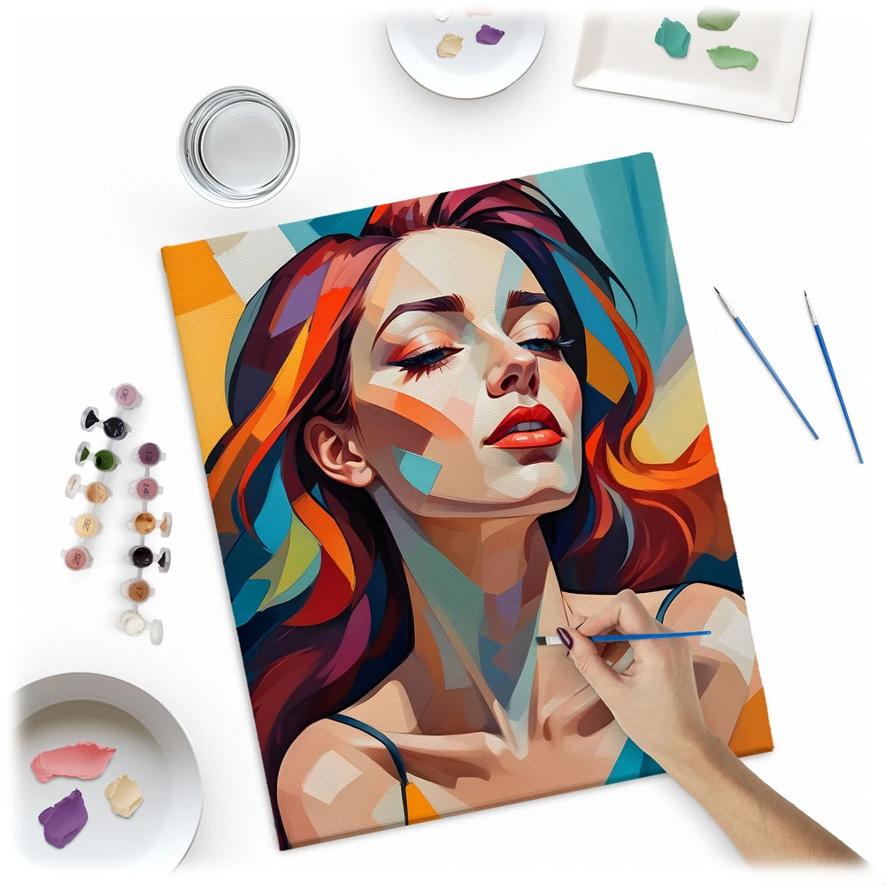 Paveikslas tapymui pagal skaičius 40x50 cm „Massido“ moters portretas