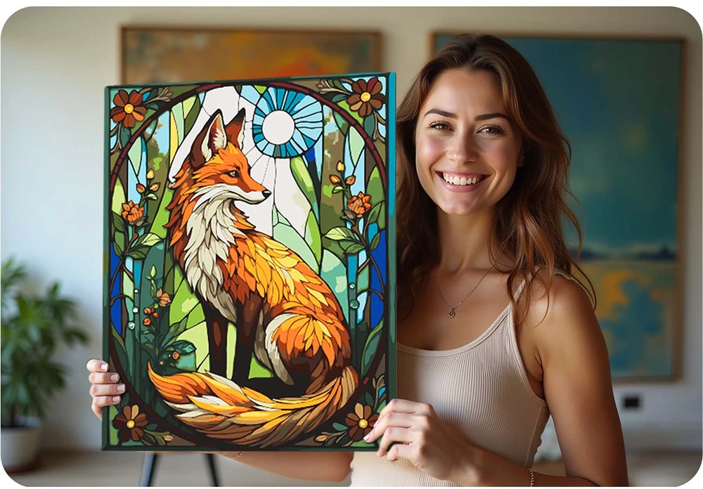 Paveikslas tapymui pagal skaičius 40x50 cm „Massido“ lapė