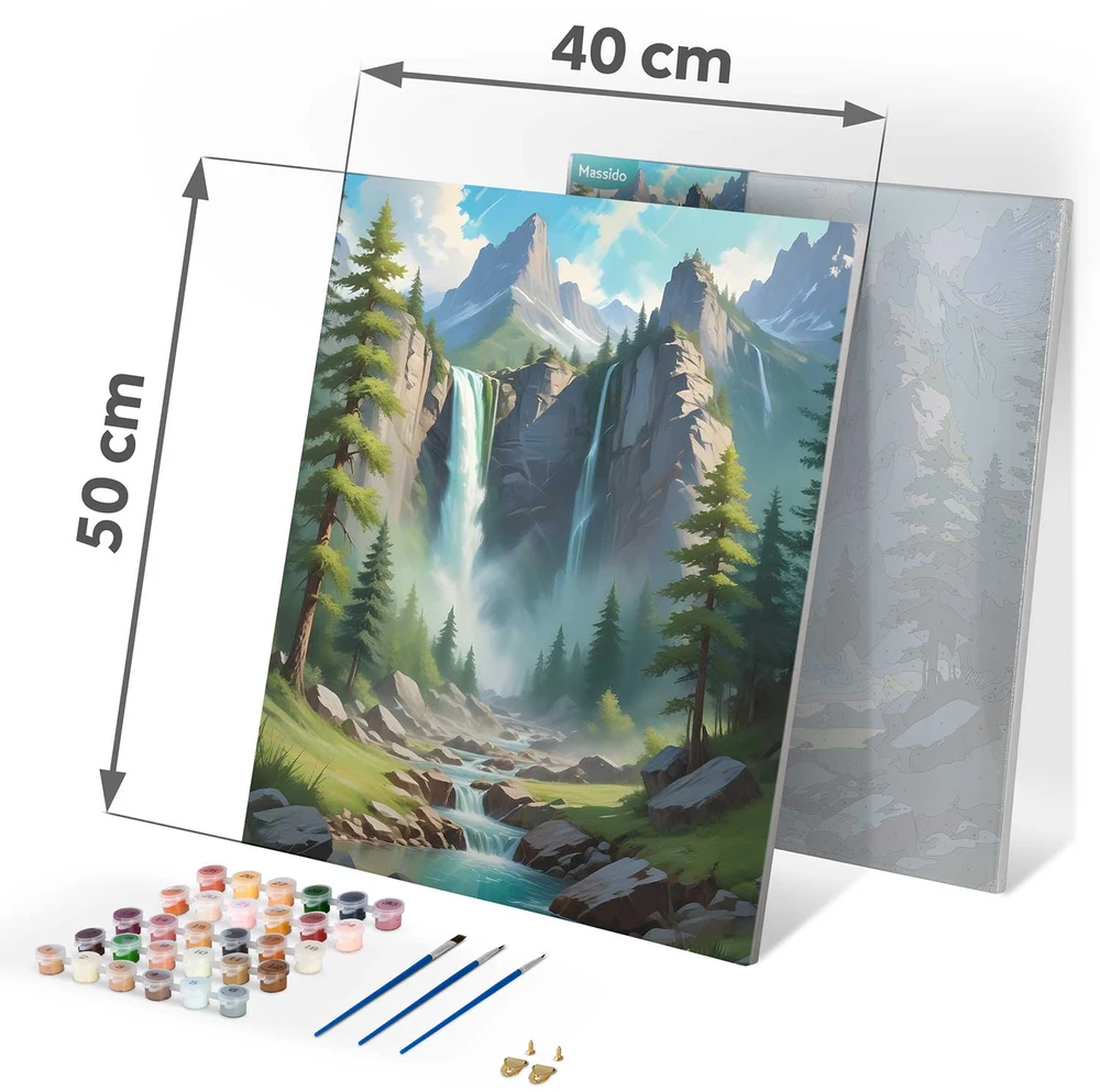 Paveikslas tapybai pagal skaičius 40x50 cm Massido Kalnai