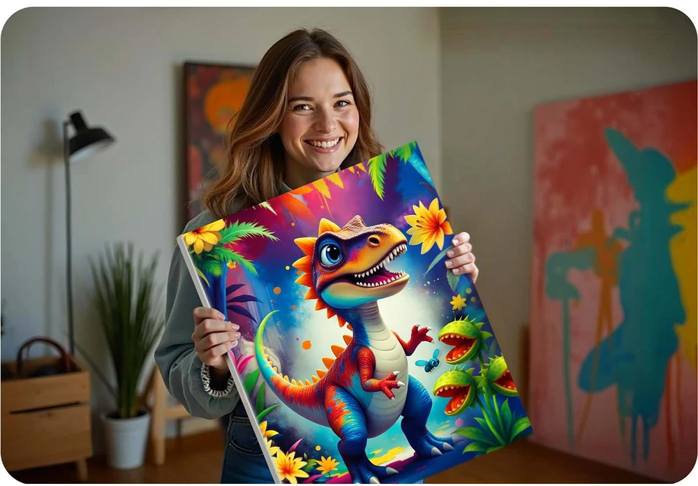 Paveikslas tapymui pagal skaičius 40x50 cm „Massido Dino“