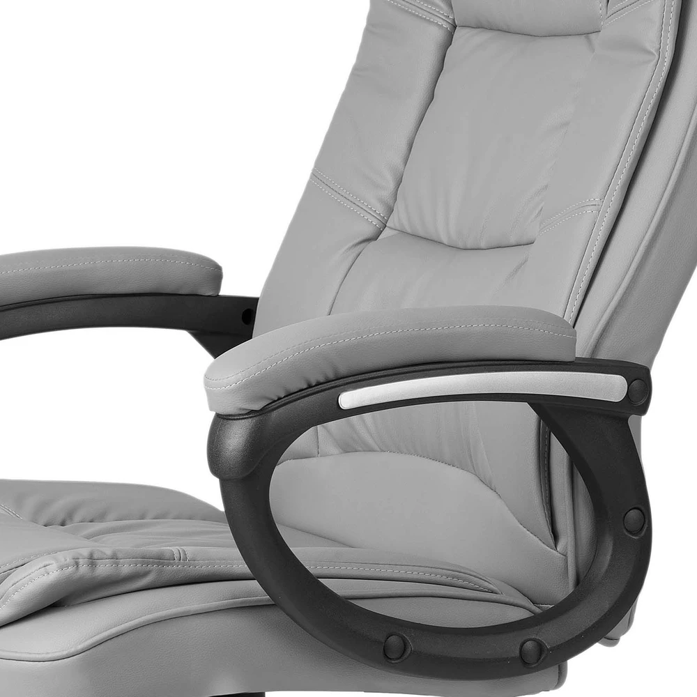 Sofotel Biuro kėdė, pilka ergonomiška kompiuterio kėdė, reguliuojamas aukštis, supimo funkcija, patogi darbo kėdė