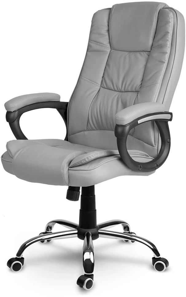 Sofotel Biuro kėdė, pilka ergonomiška kompiuterio kėdė, reguliuojamas aukštis, supimo funkcija, patogi darbo kėdė