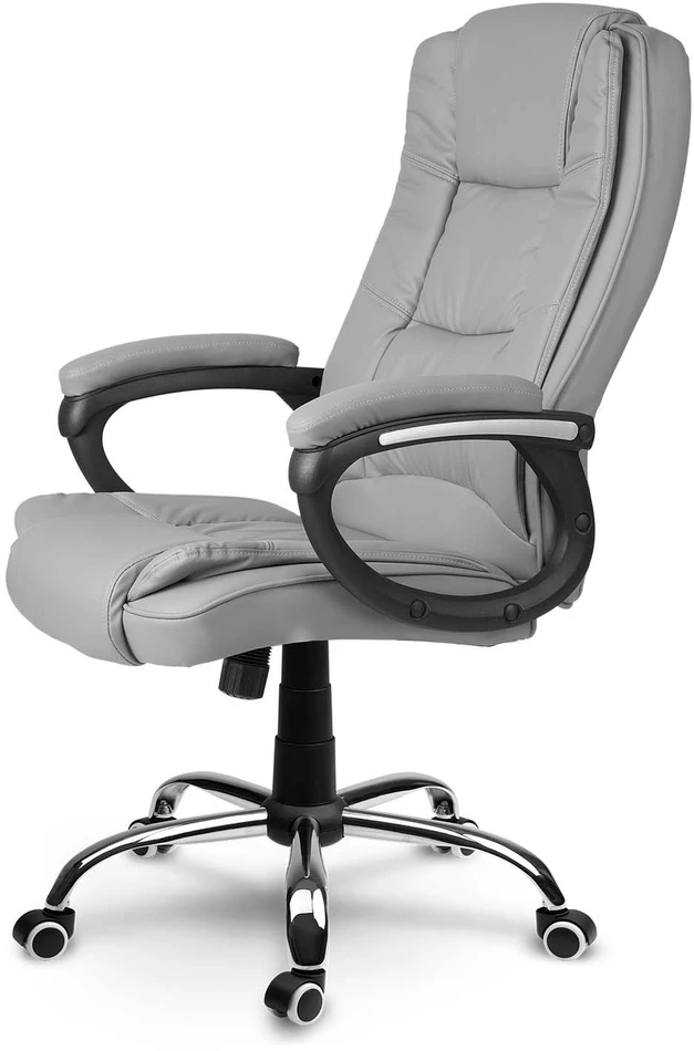 Sofotel Biuro kėdė, pilka ergonomiška kompiuterio kėdė, reguliuojamas aukštis, supimo funkcija, patogi darbo kėdė