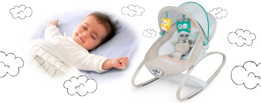 Ricokids šokinėjimo lovelė su vibracija ir muzika - pilka