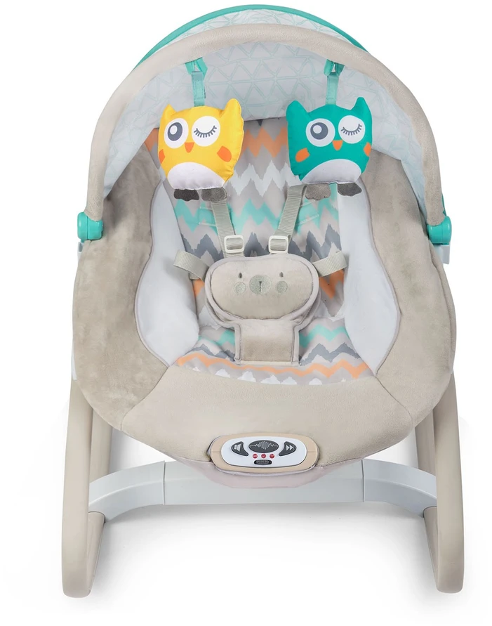 Ricokids šokinėjimo lovelė su vibracija ir muzika - pilka