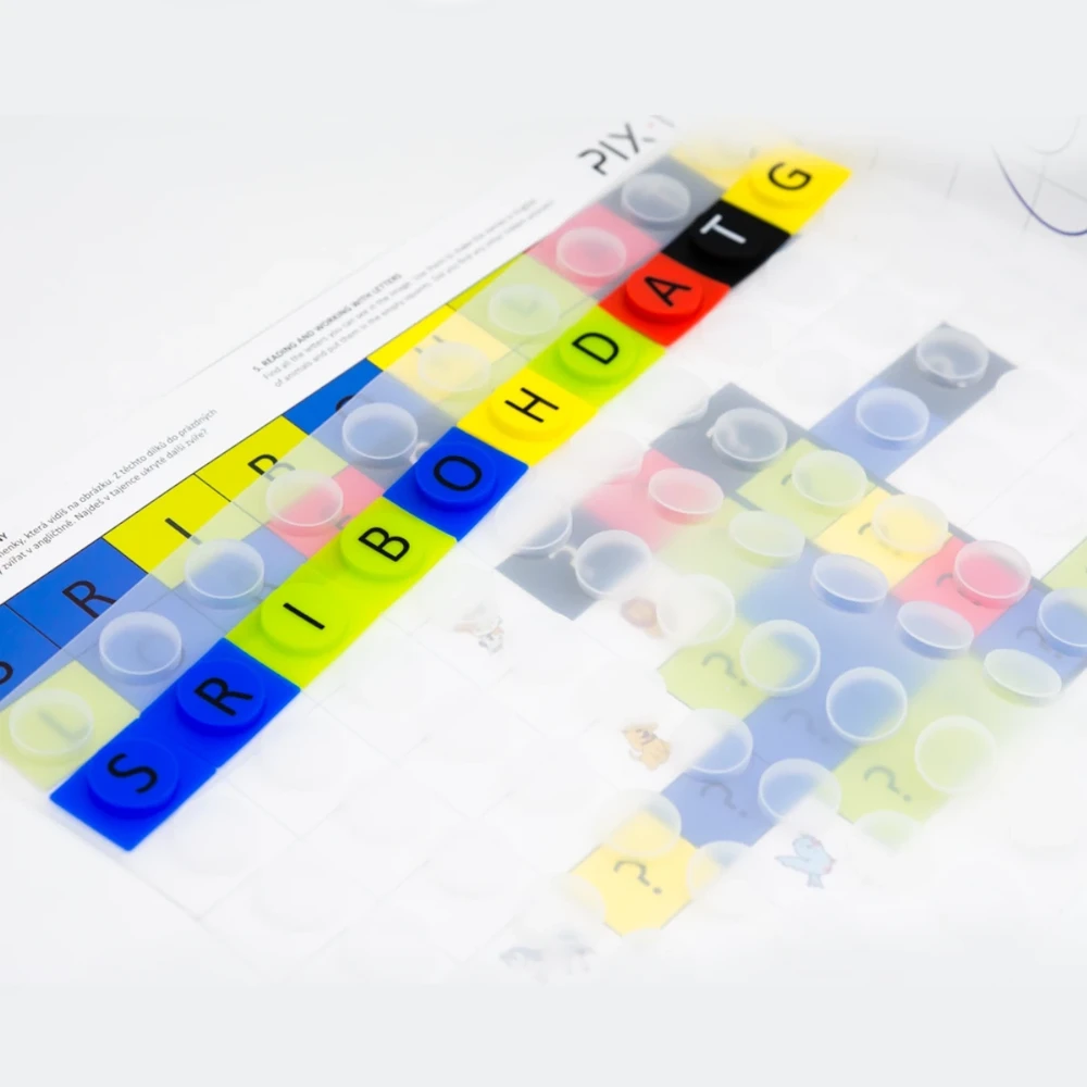 Pix It Inovatyvi Montessori loginė edukacinė dėlionė su 360 silikoninių detalių, vaikams nuo 4 metų