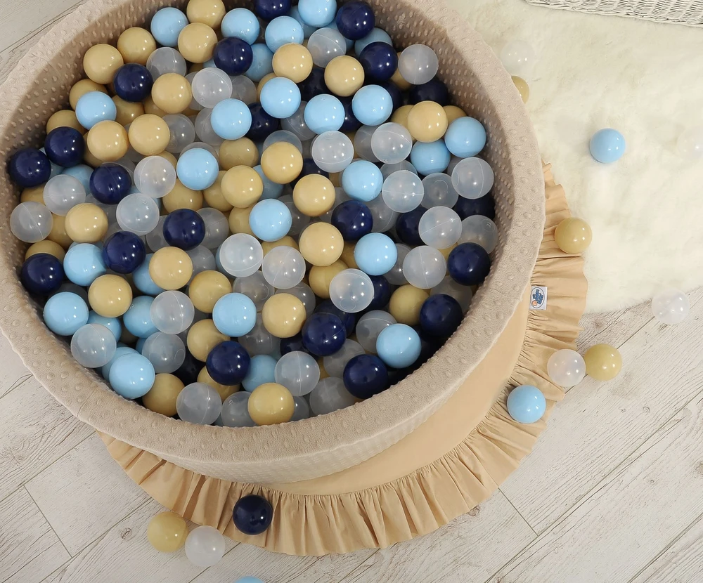 Bobono Plastikiniai kamuoliukai sausiems baseinams, 50 vnt., perlinė žalia