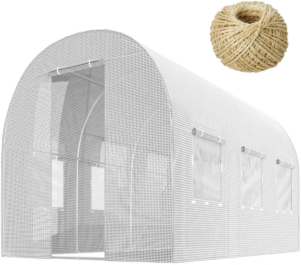 Sodo tunelio folija 2x3,5m (7m2) balta Plonos