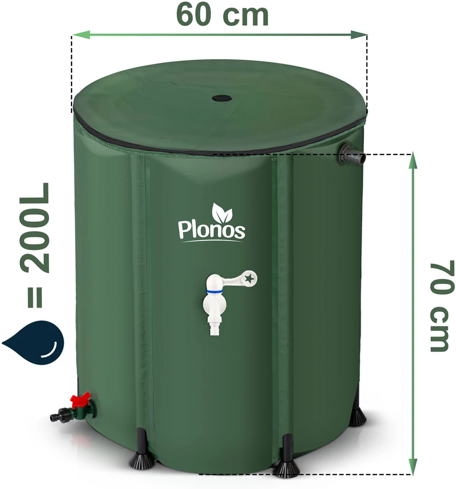 Plonos lietaus vandens talpa 200 l PL-520