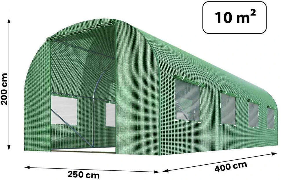 Sodo tunelio folija 2,5x4m (10m2) Plonos
