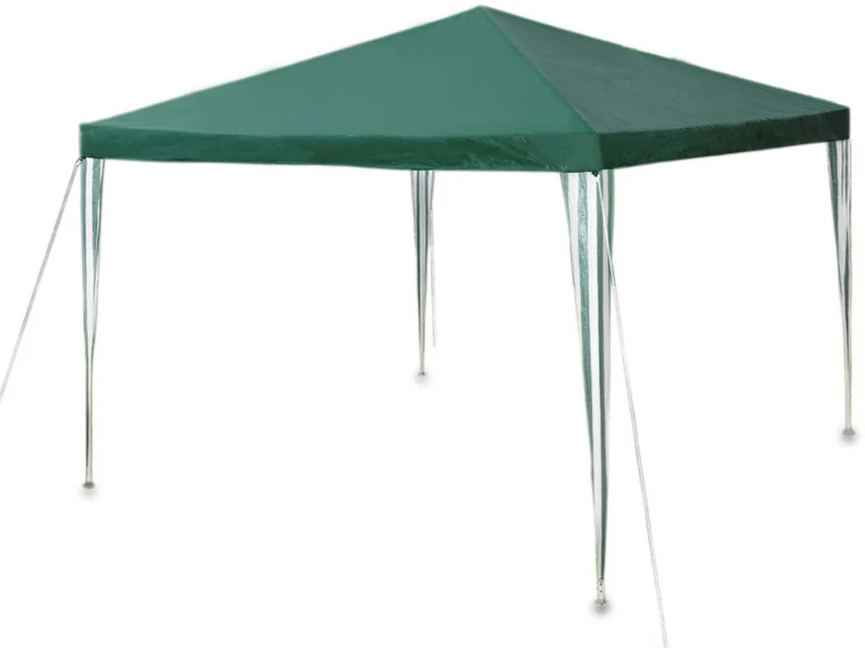 Sodo paviljonas su 3 sienomis, 3 x 3 m, žalias, Plonos
