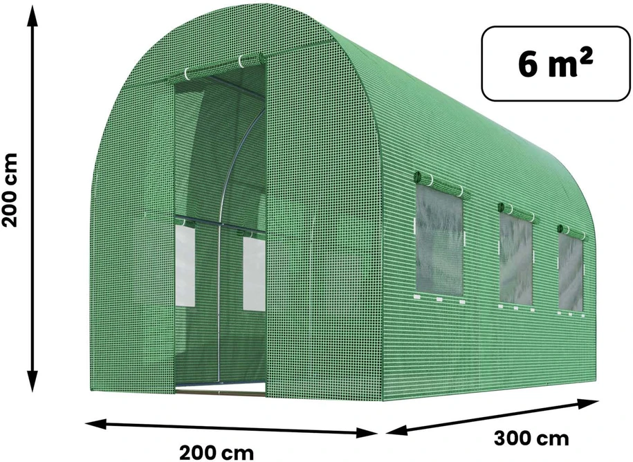Plonos Plonas 2x3 m (6 m²) sodo tunelis