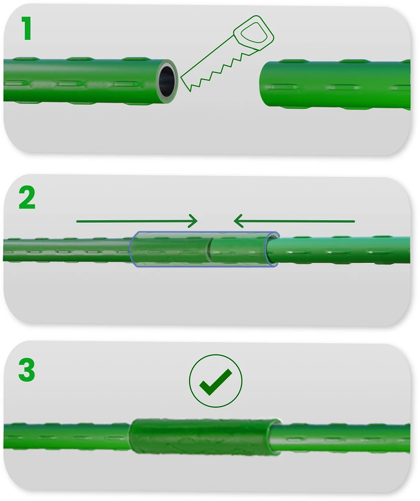 Plonos Ploni žalių augalų kuoliukai 120 cm PL-940 10 vnt