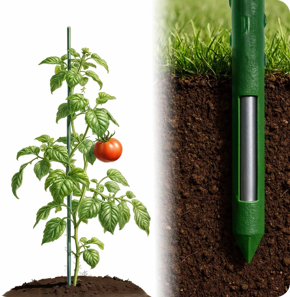 Plonos Ploni žalių augalų kuoliukai 120 cm PL-940 10 vnt