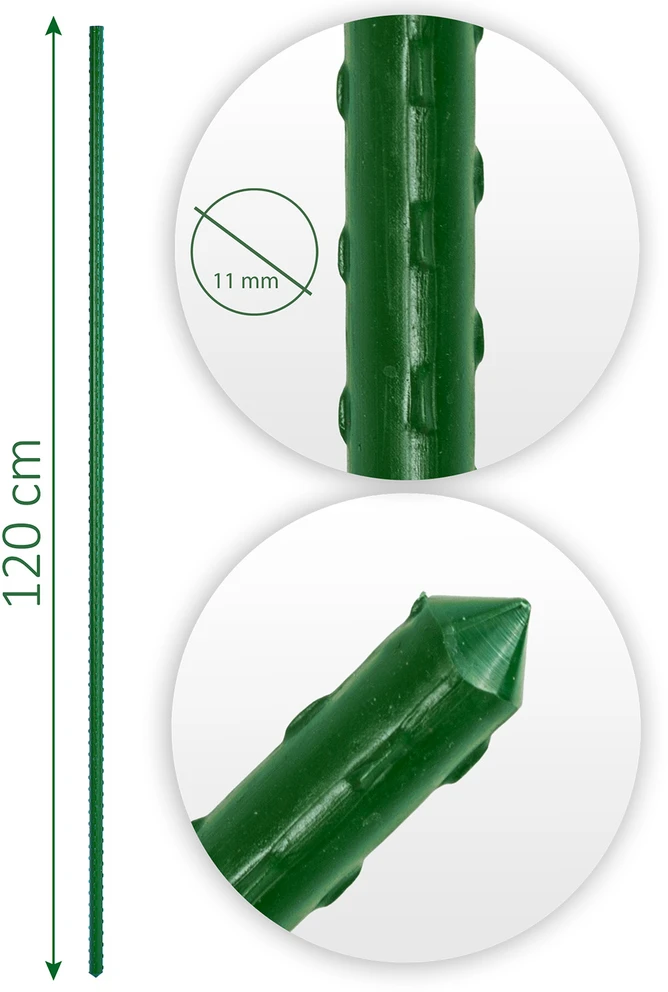 Plonos Ploni žalių augalų kuoliukai 120 cm PL-940 10 vnt