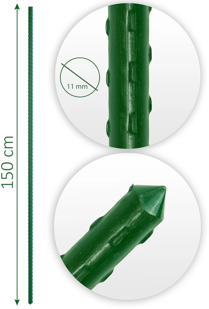 Plonos Ploni žalių augalų kuoliukai 150 cm PL-940 10 vnt