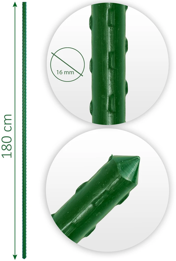 Plonos Ploni žalių augalų kuoliukai 180 cm PL-940 10 vnt