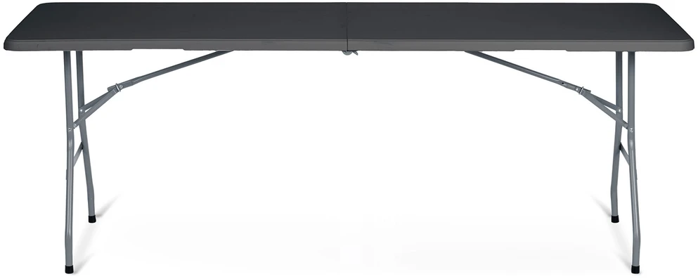 Sulankstomas sodo maitinimo stalas, 244 cm, juodas, „Plonos“