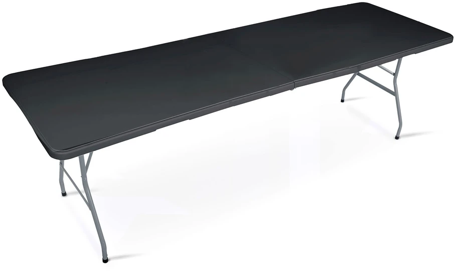 Sulankstomas sodo maitinimo stalas, 244 cm, juodas, „Plonos“