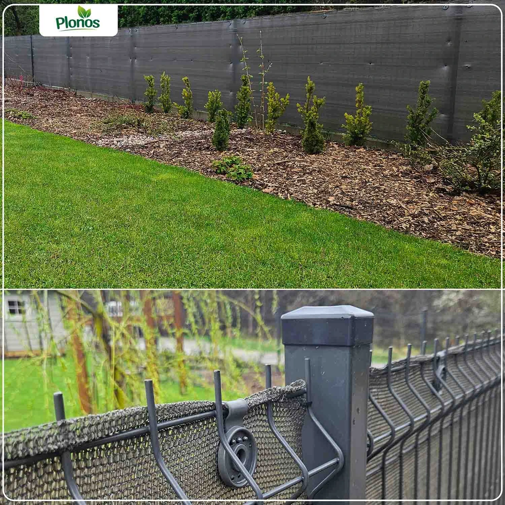 Plonos Tinklelis nuo šešėlių 1,2 x 50 m, 140 g/m² + 50 spaustukų, pilkas
