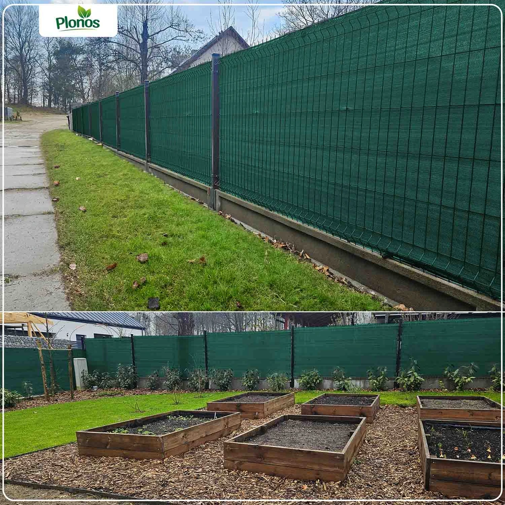 Plonos Tinklelis nuo šešėlių 1,2 x 25 m, 110 g/m² + 50 spaustukų, žalias