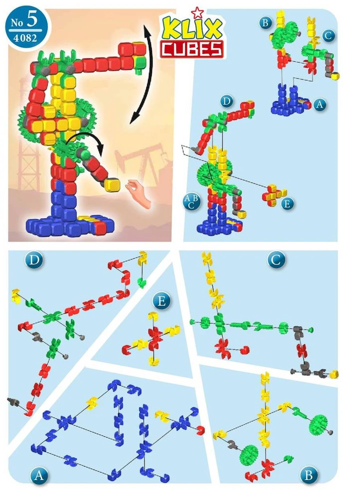 Konstruktorius Popular Playthings Klix Cubes 300 el.