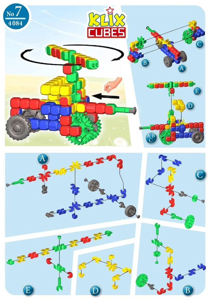 Konstruktorius Popular Playthings Klix Cubes 300 el.