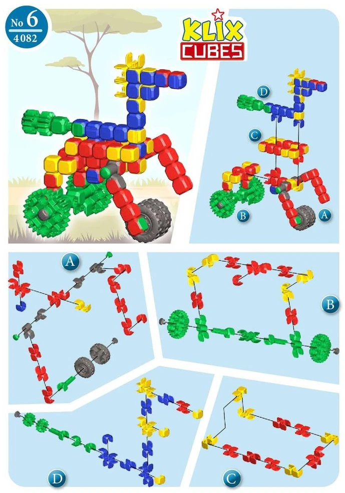 Konstruktorius Popular Playthings Klix Cubes 300 el.