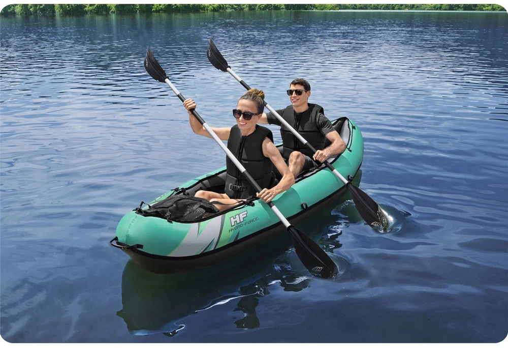 Bestway 2 asmenų kayak Ventura Elite X2 pripučiama valtis Hydro Force irklas 65052