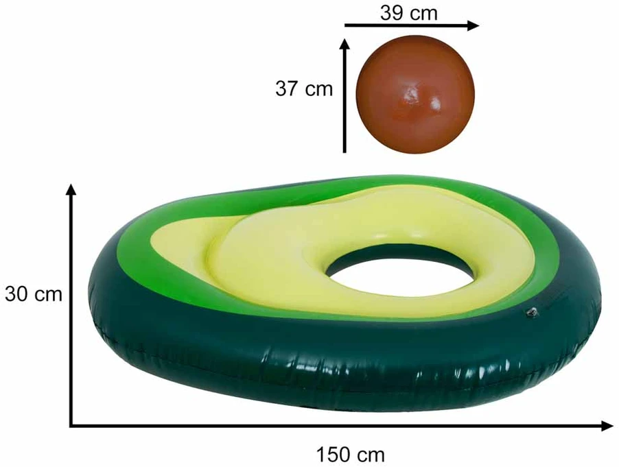 Roger Pripučiamas plaukimo čiužinys su avokado kamuoliu su sėklomis 150 cm XL