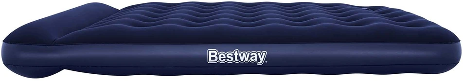 Bestway Pripuč. čiužinys su įmont. kojine pompa, zomšas, 203x152x28cm