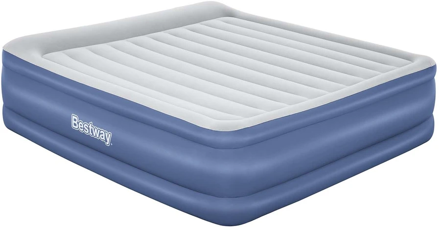 Pripučiamas čiužinys 203 x 193 x 56 cm su įmontuotu elektriniu siurbliu Bestway 67692