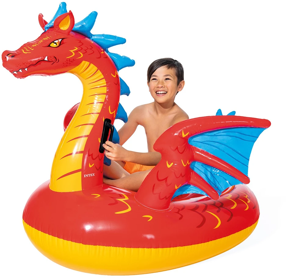 Pripučiamas plaustas INTEX Dragon 198x173cm