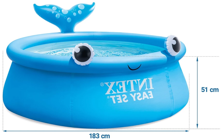 „Whale“ sodo išplėtimo baseinas 183 x 51 cm INTEX 26102
