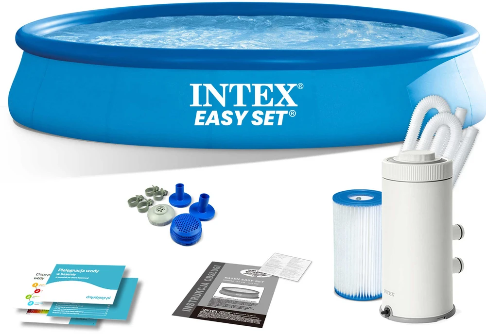 Baseinas INTEX Easy Set 457X84 cm su filtravimo pompa
