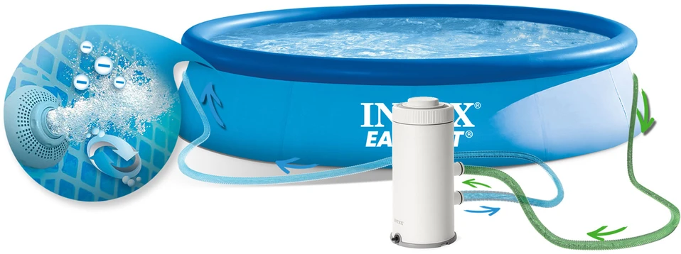 Baseinas INTEX Easy Set 457X84 cm su filtravimo pompa