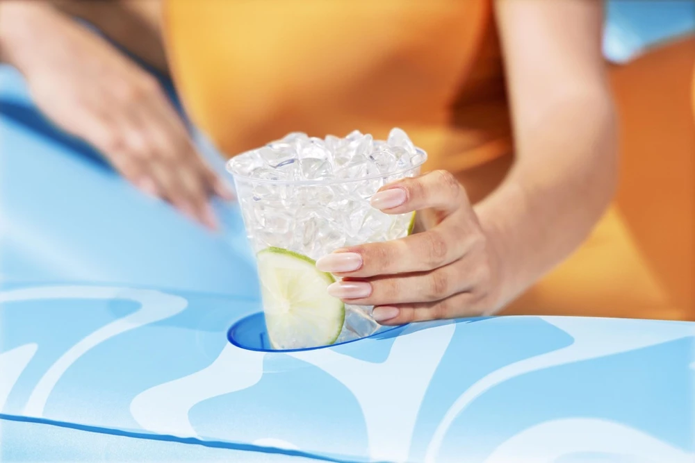 Pripučiamas plaukimo čiužinys "Sun Kiss BESTWAY" su atlošu
