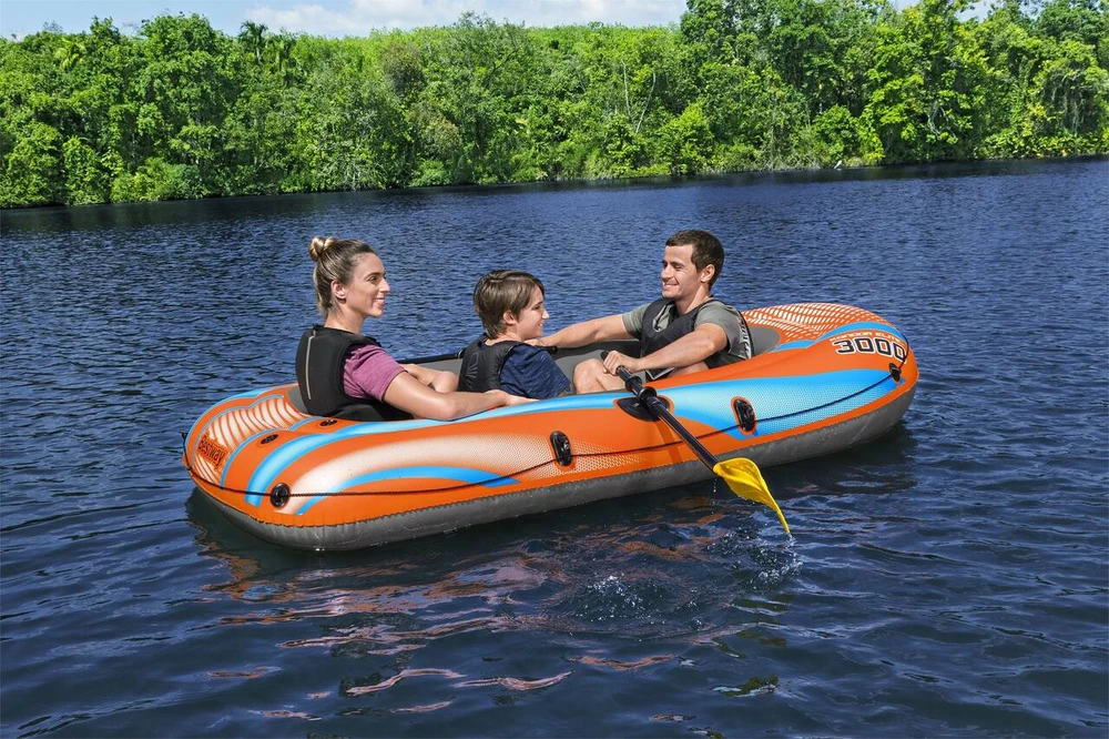 Bestway pripučiamų plaustų rinkinys Kondor Elite 3000 suklijomis ir pompa 61145
